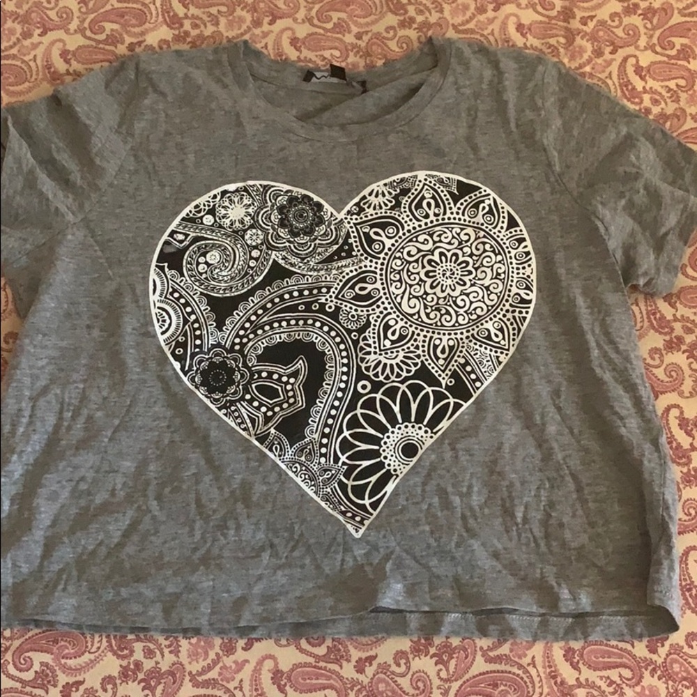 Mandala Heart Crop Top